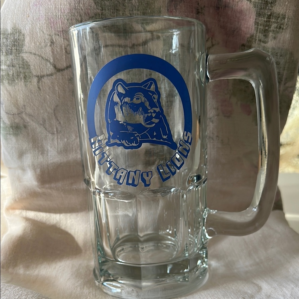 1980 Penn State Blue Nittany Lions Glass Beer Stein
